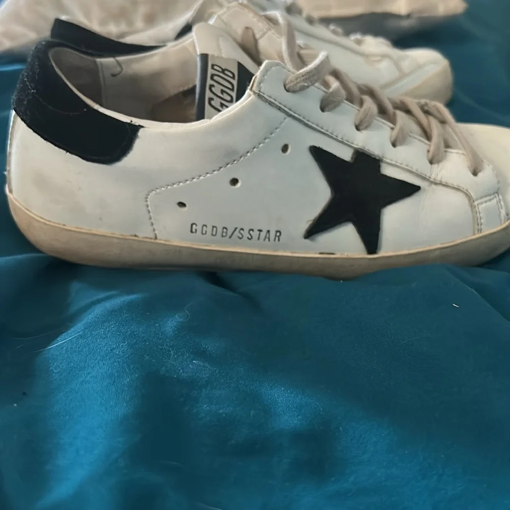 Golden Goose Superstar Sneakers Black Star - Picture 8 of 10